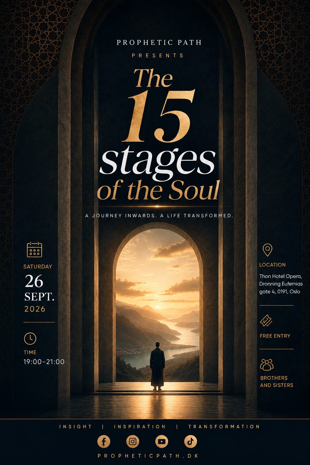 Official event poster for The 15 Stages of the Soul